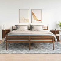 Comodini 2 pz Rovere Marrone 46,5x29x61 cm in Legno Multistrato