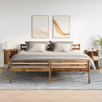 Comodini 2 pz Legno Antico 46,5x29x61 cm in Legno Multistrato 858665