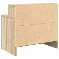 vidaXL Comodini con Cassetto 2 pz Rovere Sonoma 51x31x47 cm