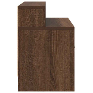 Comodini con Cassetto 2 pz Rovere Marrone 51x31x47 cm 858681