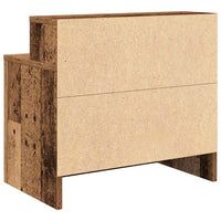 Comodino con cassetto-Tavolino da notte Legno Antico 51x31x47 cm