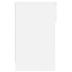 Comodino con Cassetto Bianco 20x36x60 cm