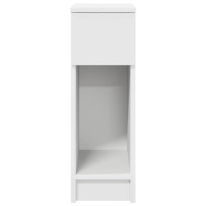 Comodini con Cassetto 2 pz Bianco 20x36x60 cm 858696
