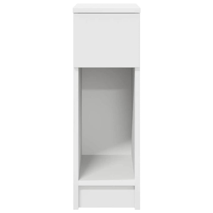 Comodini con Cassetto 2 pz Bianco 20x36x60 cm 858696