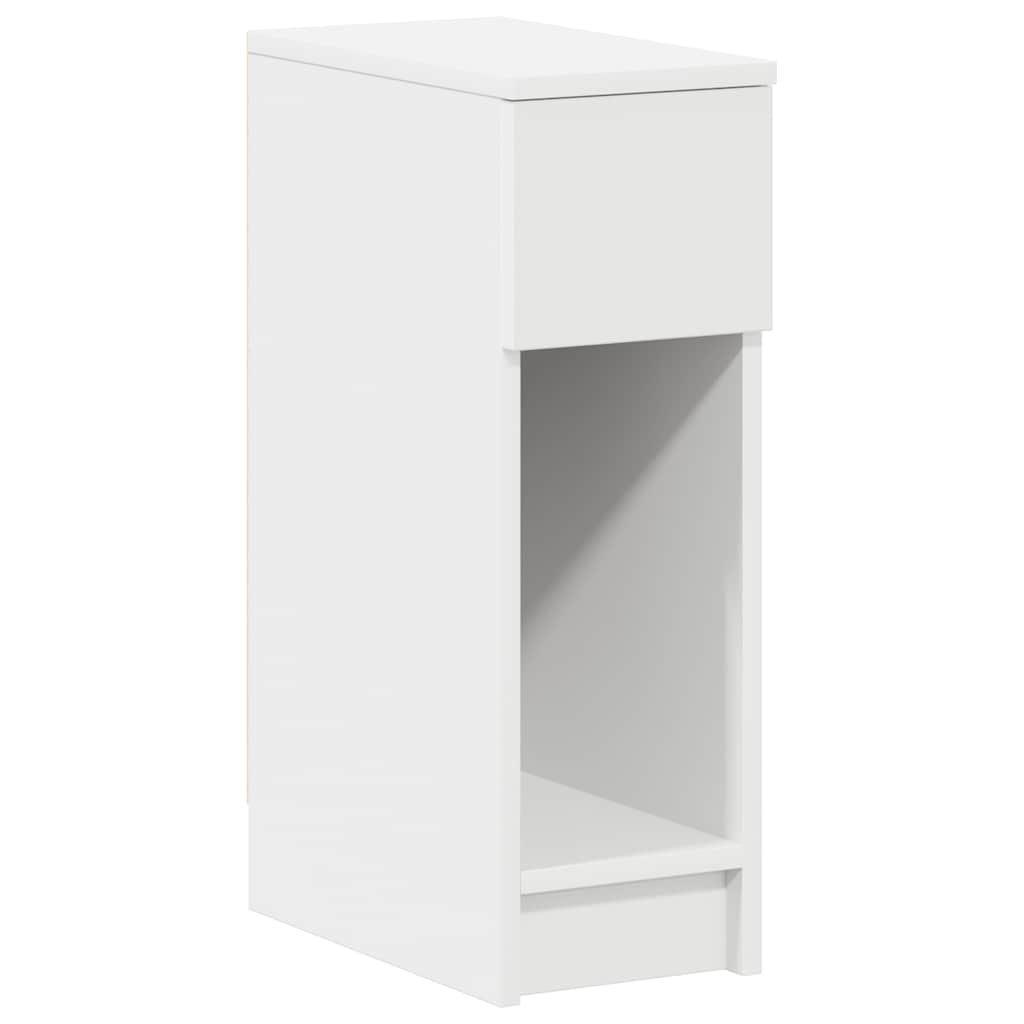 Comodini con Cassetto 2 pz Bianco 20x36x60 cm 858696