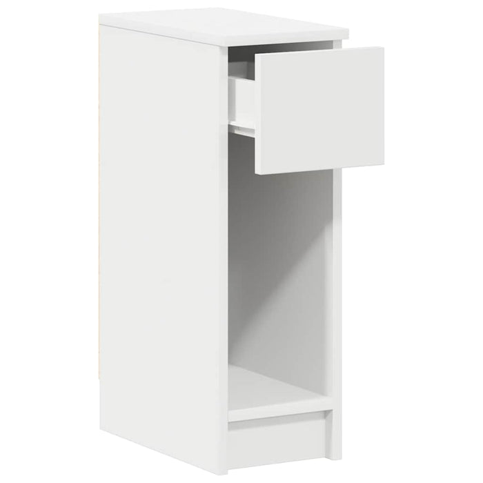 Comodini con Cassetto 2 pz Bianco 20x36x60 cm 858696