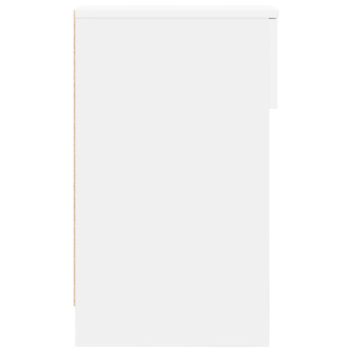 Comodini con Cassetto 2 pz Bianco 20x36x60 cm 858696