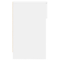 Comodini con Cassetto 2 pz Bianco 20x36x60 cm