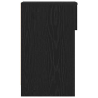 vidaXL Comodini con Cassetto 2 pz Rovere Nero 20x36x60 cm