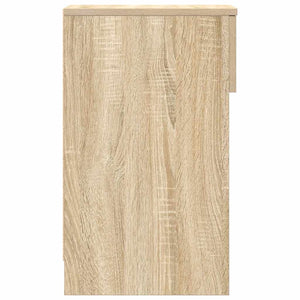 vidaXL Comodini con Cassetto 2 pz Rovere Sonoma 20x36x60 cm