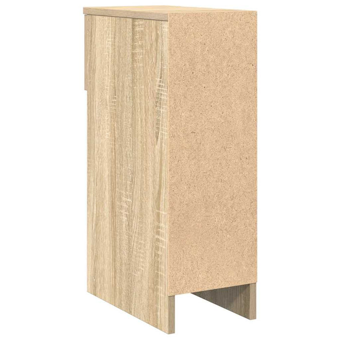 vidaXL Comodini con Cassetto 2 pz Rovere Sonoma 20x36x60 cm