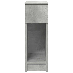 Comodino con Cassetto Grigio Cemento 20x36x60 cm 858701