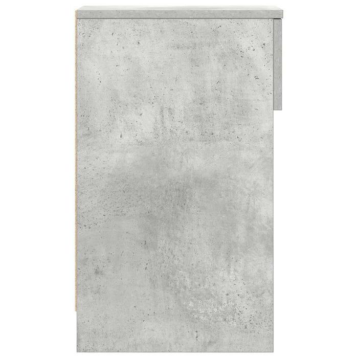Comodino con Cassetto Grigio Cemento 20x36x60 cm 858701