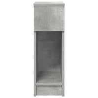 Comodini con Cassetto 2 pz Grigio Cemento 20x36x60 cm 858702