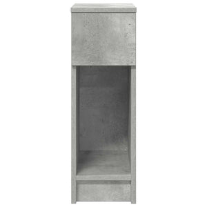 Comodini con Cassetto 2 pz Grigio Cemento 20x36x60 cm 858702