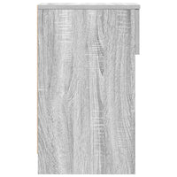 vidaXL Comodini con Cassetto 2 pz Grigio Sonoma 20x36x60 cm