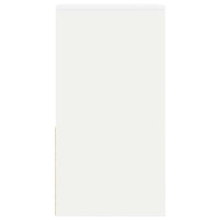 vidaXL Comodini con Cassetto 2 pz Bianchi 35x34x66,5 cm