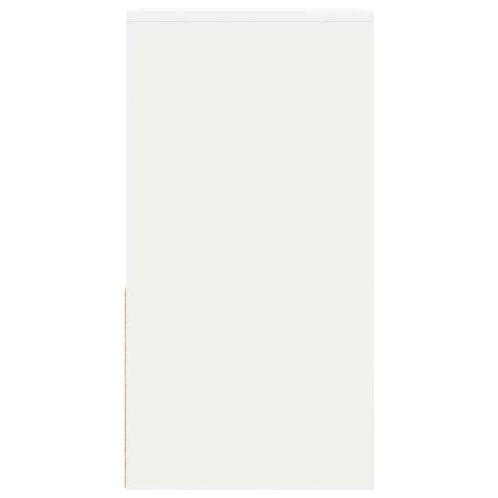 vidaXL Comodini con Cassetto 2 pz Bianchi 35x34x66,5 cm