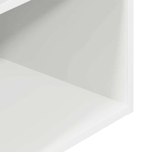 vidaXL Comodini con Cassetto 2 pz Bianchi 35x34x66,5 cm