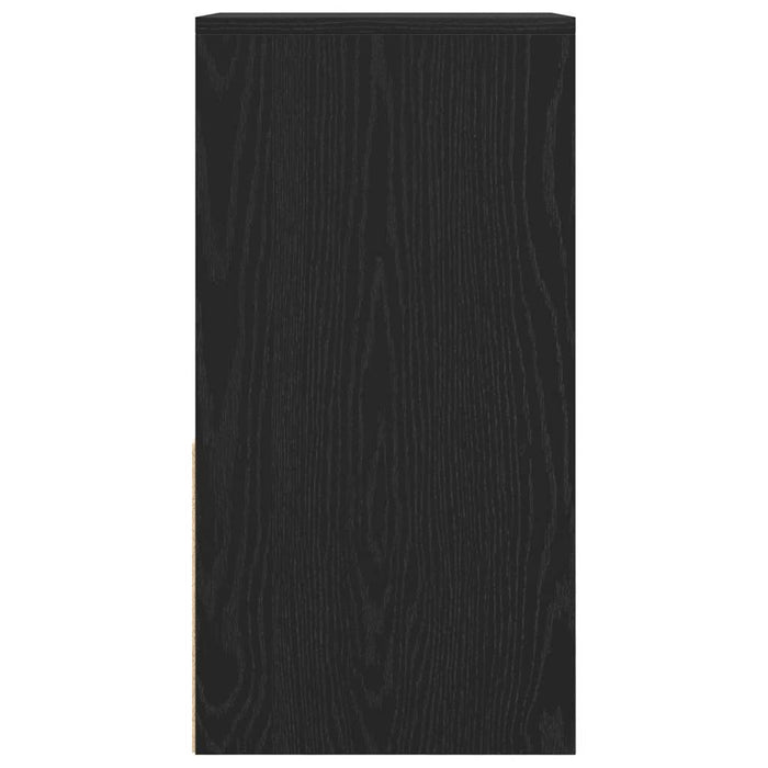 vidaXL Comodini con Cassetto 2 pz Rovere Neri 35x34x66,5 cm