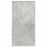 Comodino con Cassetto Grigio Cemento 35x34x66,5 cm 858719