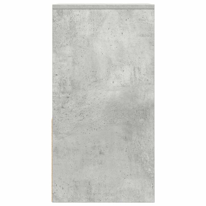vidaXL Comodini con Cassetto 2 pz Grigio Cemento 35x34x66,5 cm