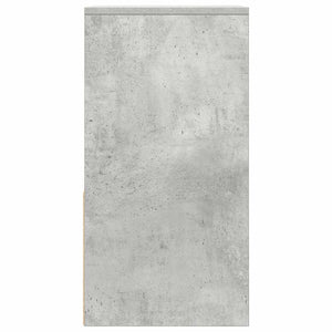Comodini con Cassetto 2 pz-Set di 2 Tavolino da notte Grigio Cemento 35x34x66,5 cm