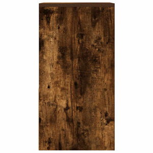 Comodino con cassetto-Tavolino da notte Rovere Fumo 35x34x66,5 cm