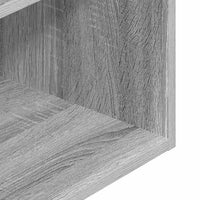 Comodini con Cassetto 2 pz Grigio Sonoma 35x34x66,5 cm