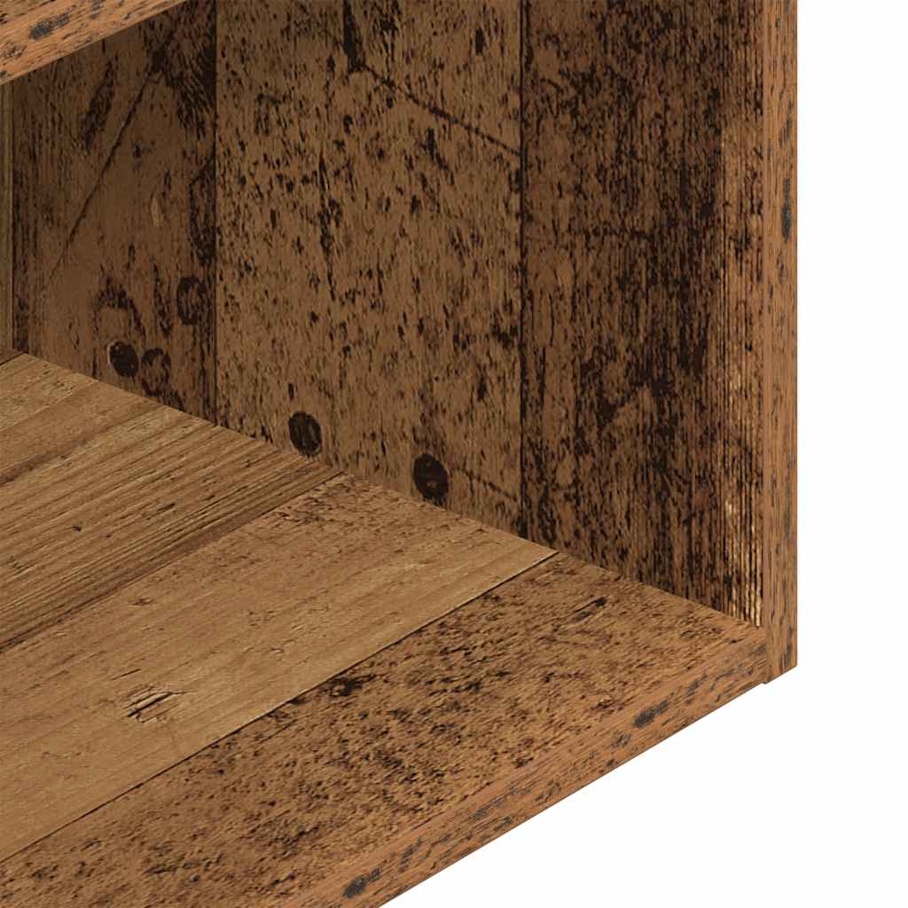 vidaXL Comodini con Cassetto 2 pz Legno Antico 35x34x66,5 cm