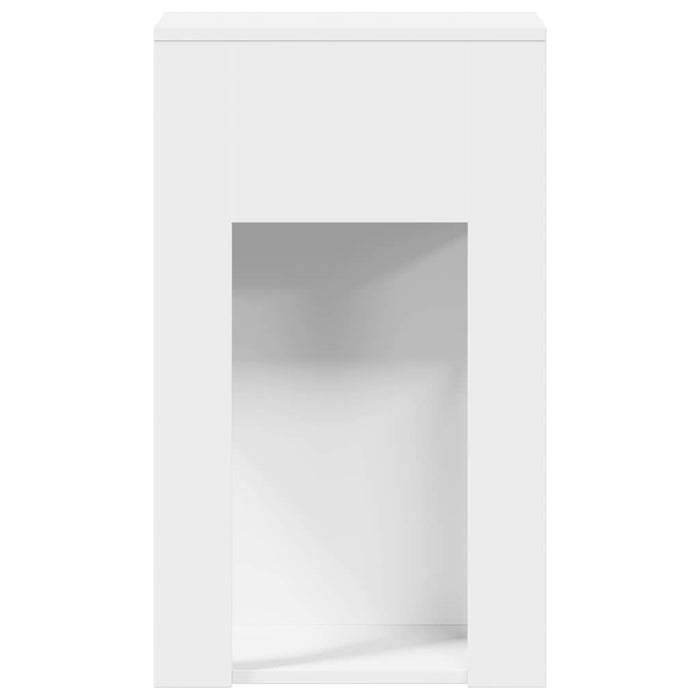 Supporto a Torre per Computer con Cassetto Bianco 30x44x74 cm