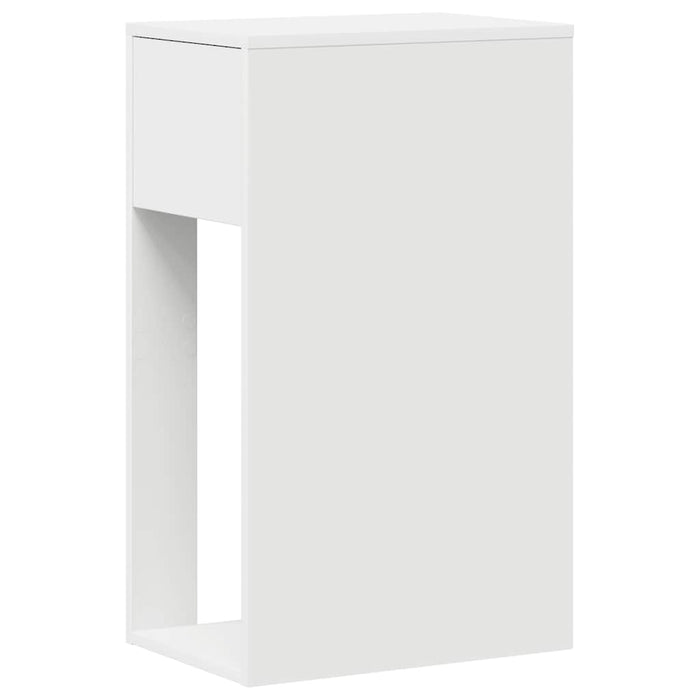 Supporto a Torre per Computer con Cassetto Bianco 30x44x74 cm 858731