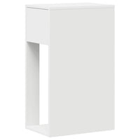 Supporto a Torre per Computer con Cassetto Bianco 30x44x74 cm
