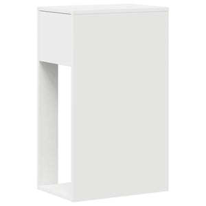 Supporto a Torre per Computer con Cassetto Bianco 30x44x74 cm