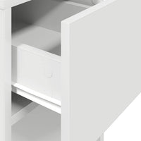 Supporto a Torre per Computer con Cassetto Bianco 30x44x74 cm 858731