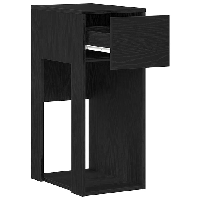 Supporto a Torre per Computer con Cassetto Nero 30x44x74 cm 858732