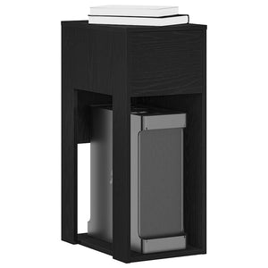 vidaXL Supporto a Torre per Computer con Cassetto Nero 30x44x74 cm
