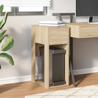 Supporto per Computer a Torre con Cassetto Rovere 30x44x74 cm 858733