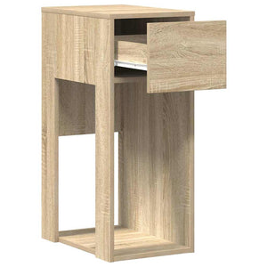Supporto per Computer a Torre con Cassetto Rovere 30x44x74 cm 858733