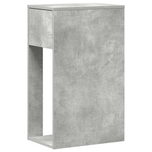 vidaXL Supporto per Computer a Torre con Cassetto Grigio 30x44x74 cm