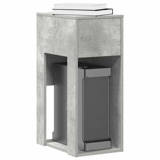 Supporto per Computer a Torre con Cassetto Grigio 30x44x74 cm 858734