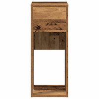 Supporto per Computer a Torre con Cassetto Antico 30x44x74 cm 858738