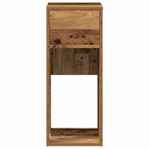 Supporto per Computer a Torre con Cassetto Antico 30x44x74 cm 858738