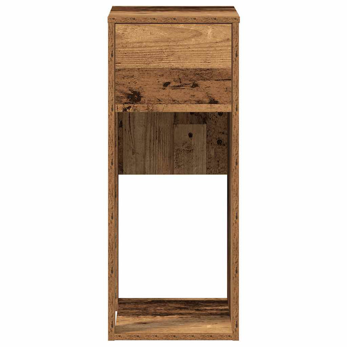 Supporto per Computer a Torre con Cassetto Antico 30x44x74 cm 858738