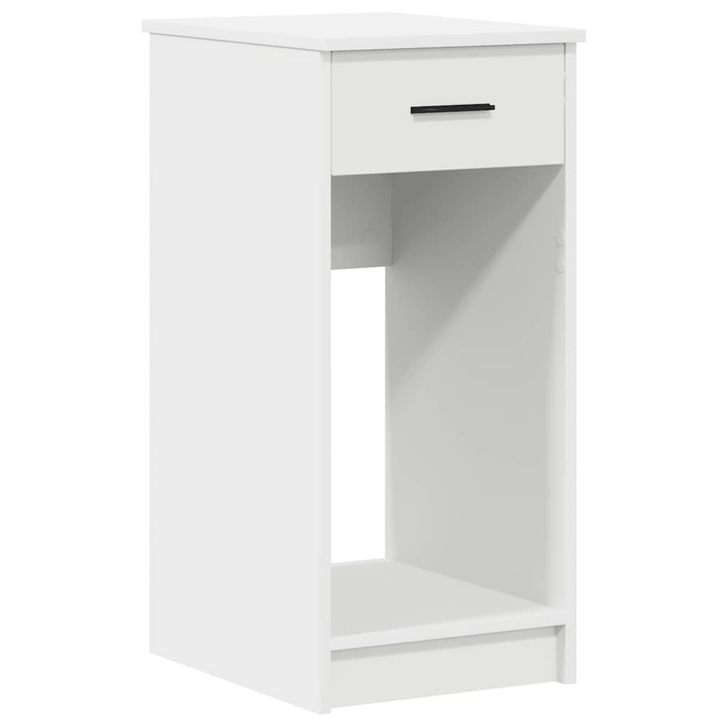 vidaXL Supporto a Torre per Computer con Cassetto Bianco 35x45x77 cm