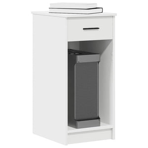Supporto a Torre per Computer con Cassetto Bianco 35x45x77 cm 858740