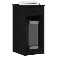 vidaXL Supporto a Torre per Computer con Cassetto Nero 35x45x77 cm
