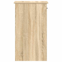 vidaXL Supporto per Computer a Torre con Cassetto Rovere 35x45x77 cm