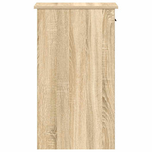 vidaXL Supporto per Computer a Torre con Cassetto Rovere 35x45x77 cm