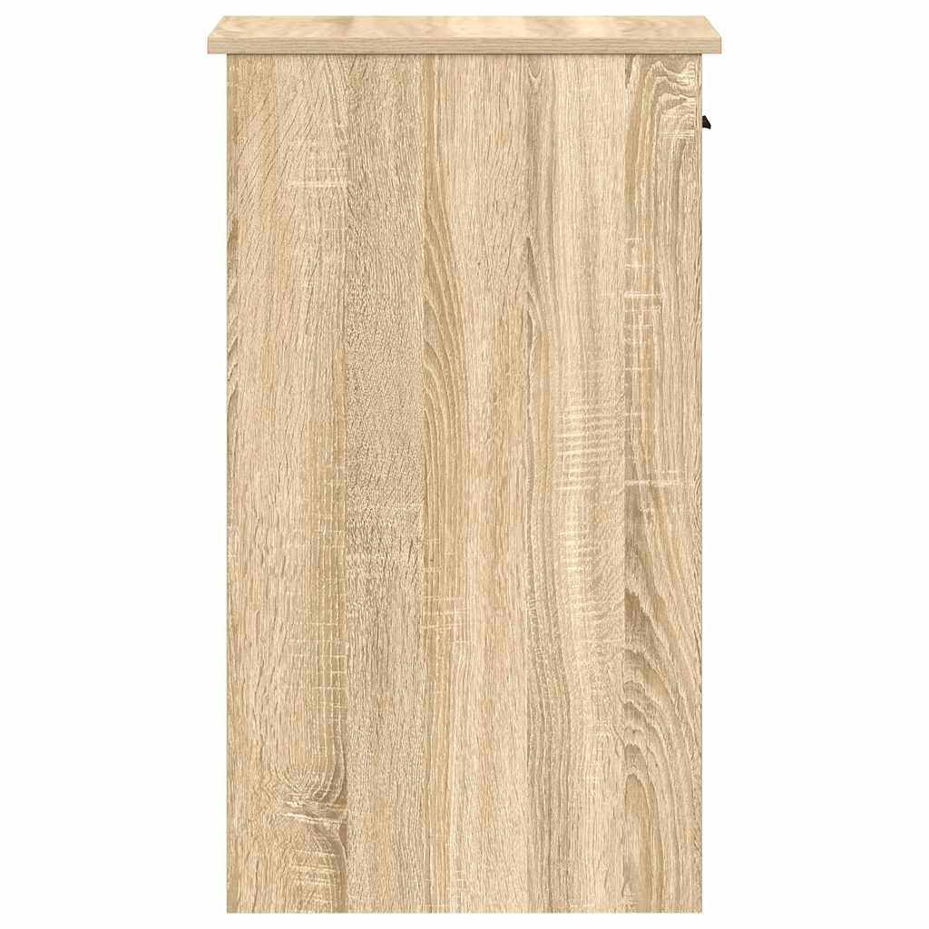 Supporto per Computer a Torre con Cassetto Rovere 35x45x77 cm 858742